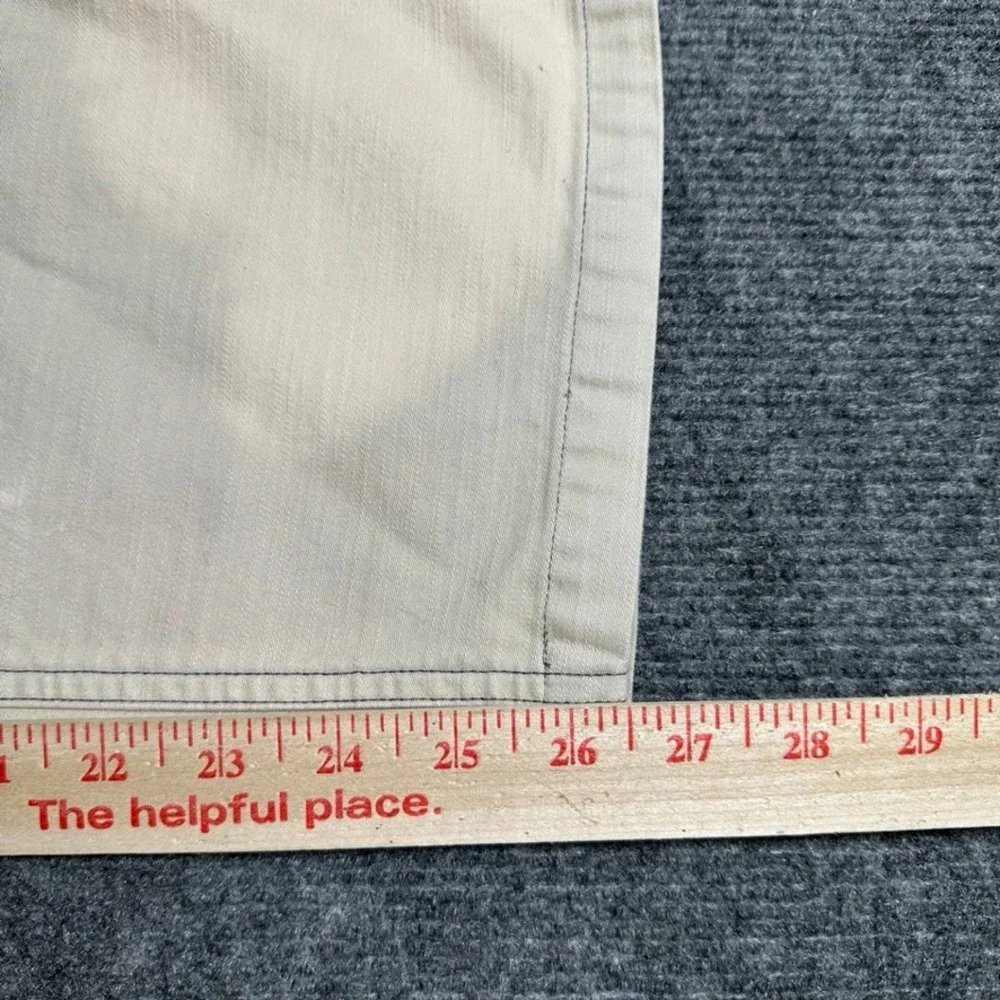 P&Co Mens Utility Trousers Sand Beige Cotton Twill Workwear Pants Size 34